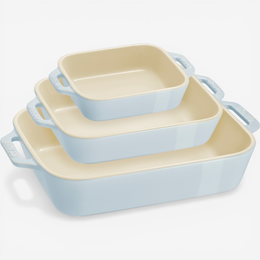 Image 739579_LTB.jpg, Product 739-579 / Price $144.99, Staub Ceramique Rectangular 3-Piece Baking Dish Set from Staub on TSC.ca's Kitchen department