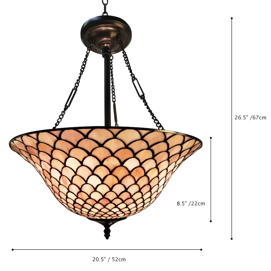 Image 739613_ALTMORE3.jpg, Product 739-613 / Price $539.99, Fine Art Lighting Tiffany Stained Glass Hanging Lamp in Vintage Bronze (H2016) from Fine Art Lighting on TSC.ca's Home & Garden department