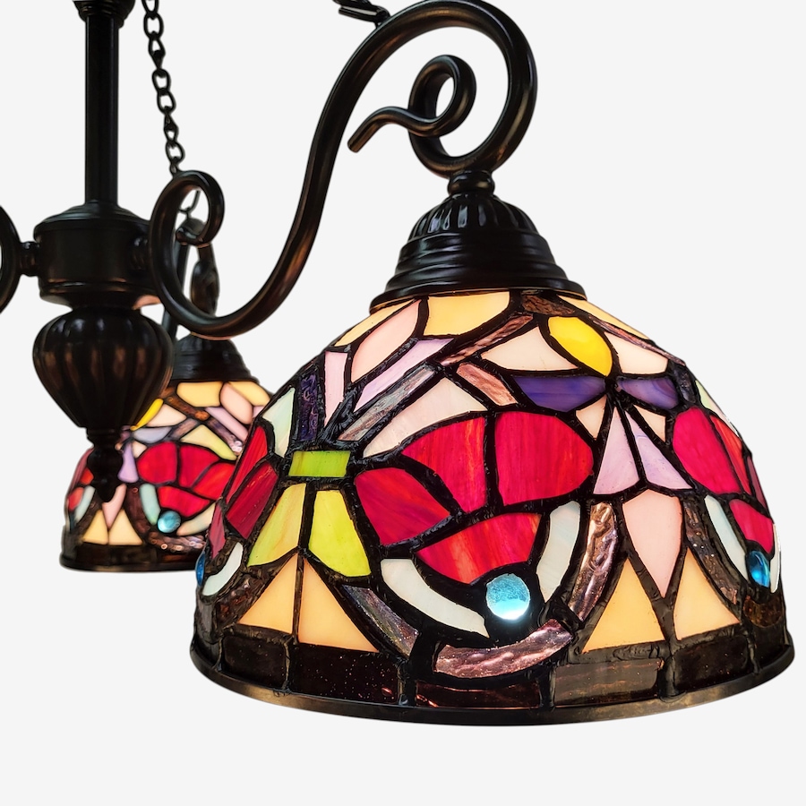 Image 739614_ALTMORE3.jpg, Product 739-614 / Price $599.99, Fine Art Lighting Tiffany Stained Glass 3-Light Glass Chandelier (H2556) from Fine Art Lighting on TSC.ca's Home & Garden department