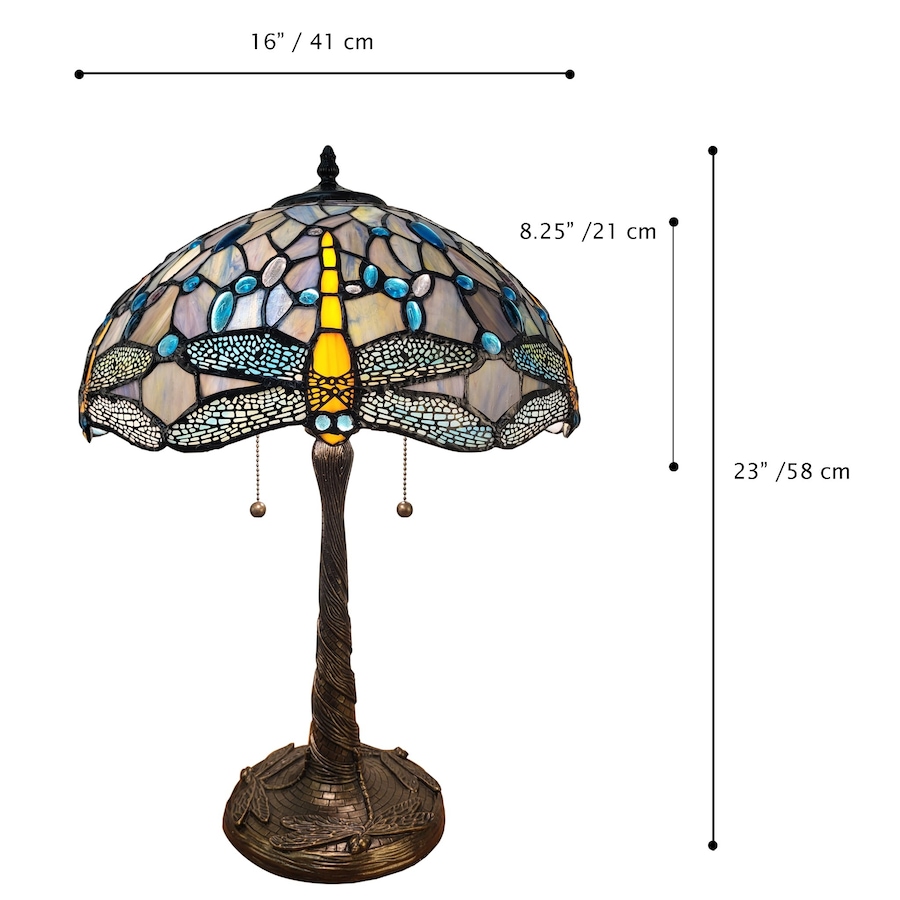 Image 739615_ALTMORE1.jpg, Product 739-615 / Price $489.99, Fine Art Lighting Tiffany-Style Dragonfly Table Lamp Blue (T1694N) from Fine Art Lighting on TSC.ca's Home & Garden department
