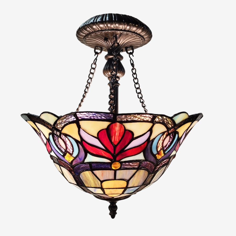Image 739618.jpg, Product 739-618 / Price $299.99, Fine Art Lighting Florence Semi-Flush Mount Tiffany Ceiling Lamp (S1456) from Fine Art Lighting on TSC.ca's Home & Garden department