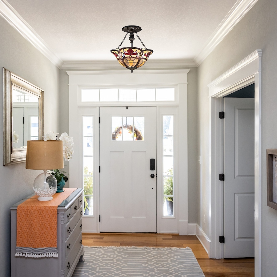 Image 739618_ALTMORE5.jpg, Product 739-618 / Price $299.99, Fine Art Lighting Florence Semi-Flush Mount Tiffany Ceiling Lamp (S1456) from Fine Art Lighting on TSC.ca's Home & Garden department
