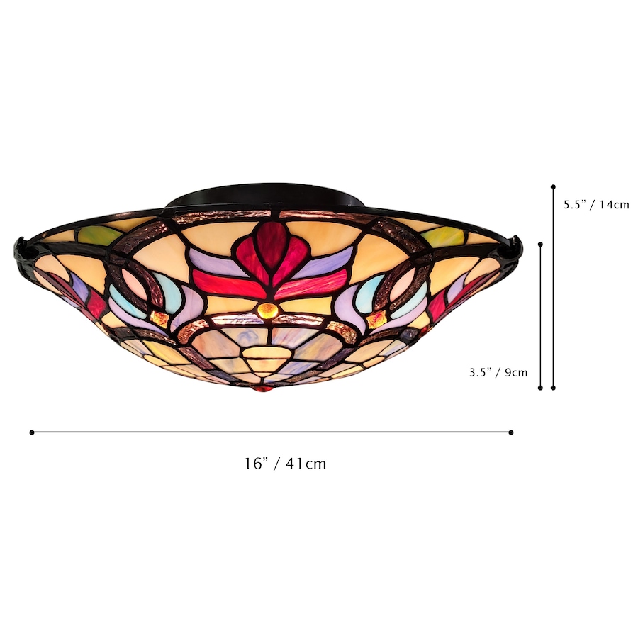 Image 739619_ALTMORE2.jpg, Product 739-619 / Price $259.99, Fine Art Lighting Florence Stained-Glass Ceiling Light (S1656) from Fine Art Lighting on TSC.ca's Home & Garden department