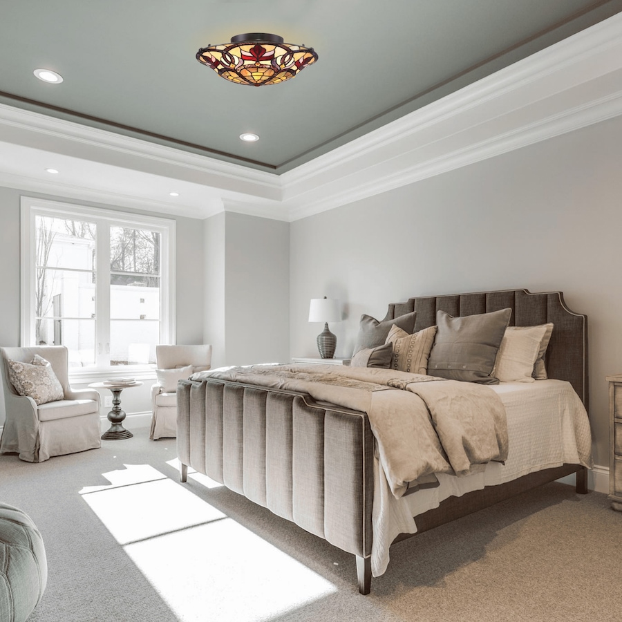 Image 739619_ALTMORE3.jpg, Product 739-619 / Price $259.99, Fine Art Lighting Florence Stained-Glass Ceiling Light (S1656) from Fine Art Lighting on TSC.ca's Home & Garden department
