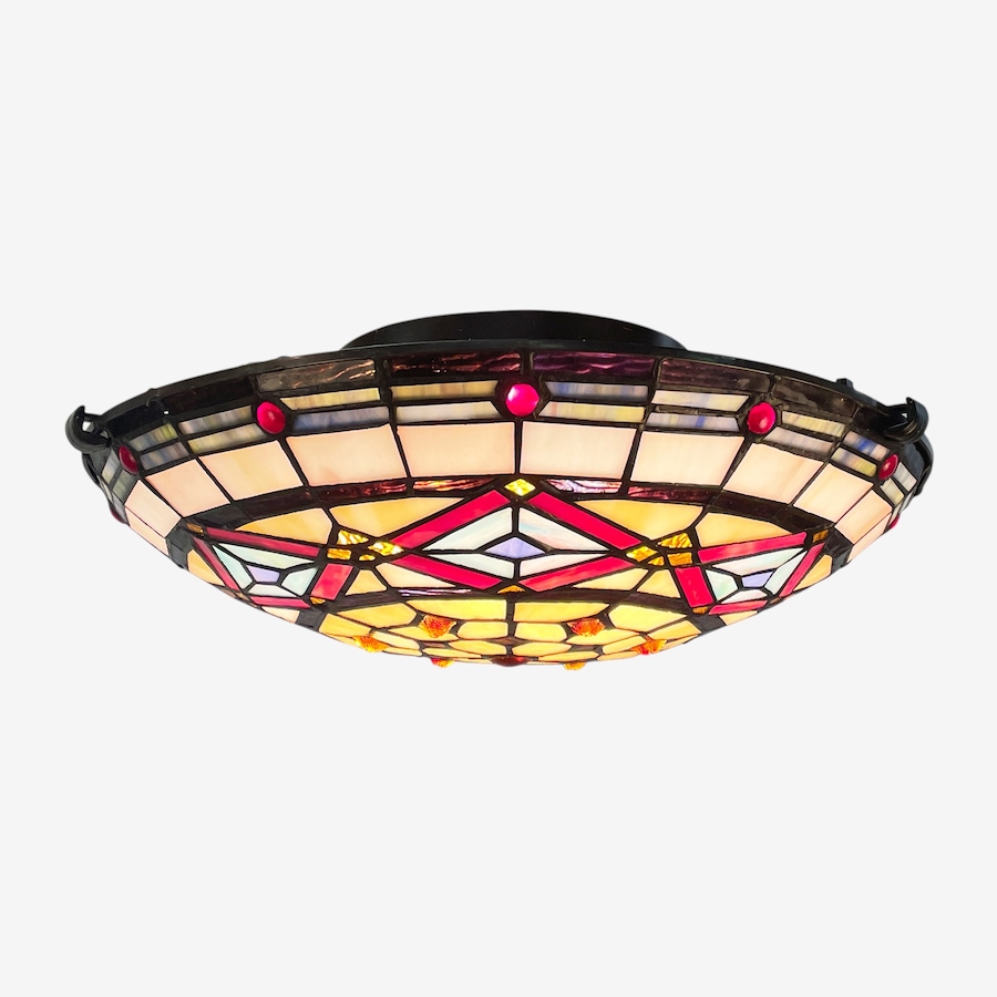 Image 739620.jpg, Product 739-620 / Price $249.99, Fine Art Lighting Tiffany-Style Stained-Glass Flush Mount Ceiling Light (S1667) from Fine Art Lighting on TSC.ca's Home & Garden department