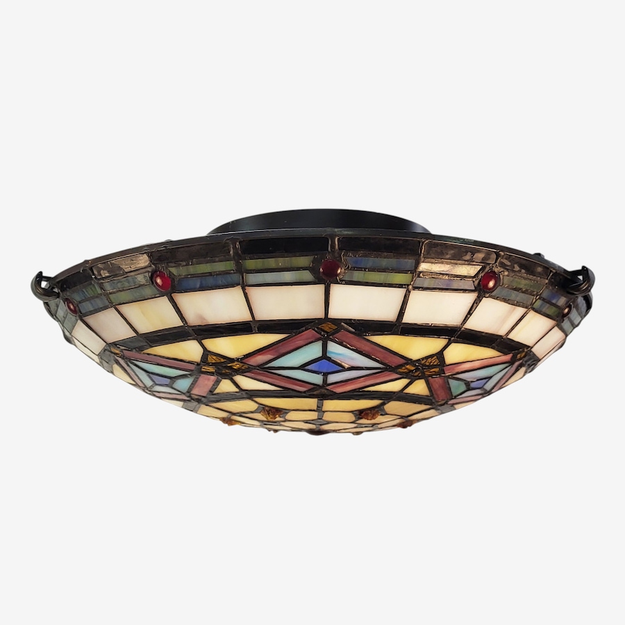 Image 739620_ALTMORE1.jpg, Product 739-620 / Price $249.99, Fine Art Lighting Tiffany-Style Stained-Glass Flush Mount Ceiling Light (S1667) from Fine Art Lighting on TSC.ca's Home & Garden department