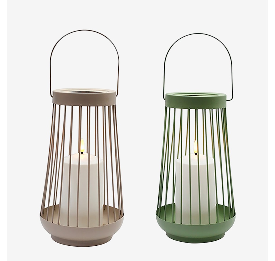 Image 739639.jpg, Product 739-639 / Price $49.99, Koppers Home Two Assorted LED Lanterns (green and taupe) from Koppers on TSC.ca's Home & Garden department