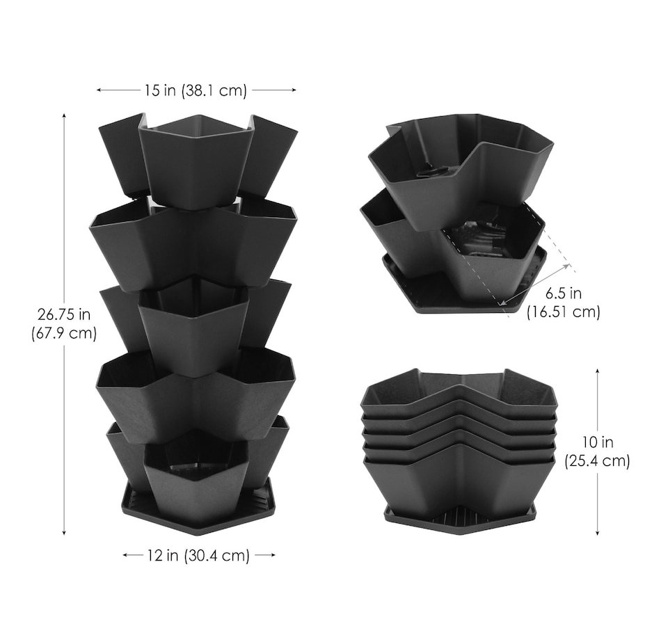 Image 739685_ALTMORE01.jpg, Product 739-685 / Price $39.99, Tierra Verde 5-Tier Stackable Planter from Tierra Verde on TSC.ca's Home & Garden department