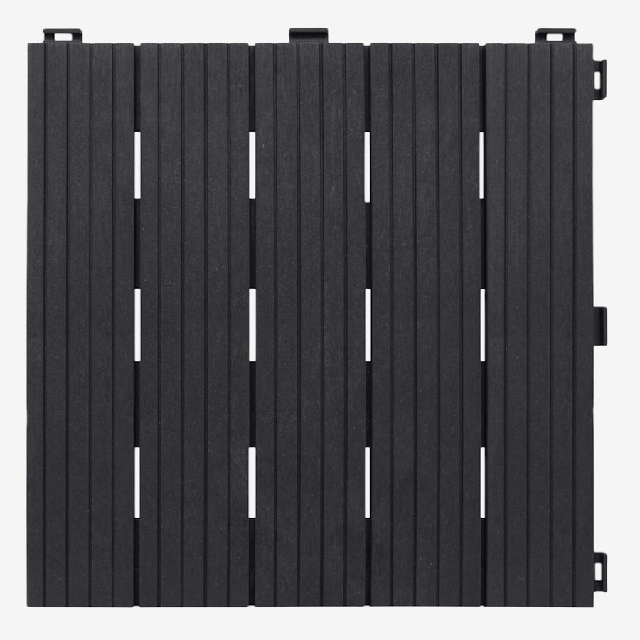 Image 739692.jpg, Product 739-692 / Price $79.99, Tierra Verde 12" x 12" Classic 1/2" Cosmo Deck Tiles (black, 24-pack) from Tierra Verde on TSC.ca's Home & Garden department