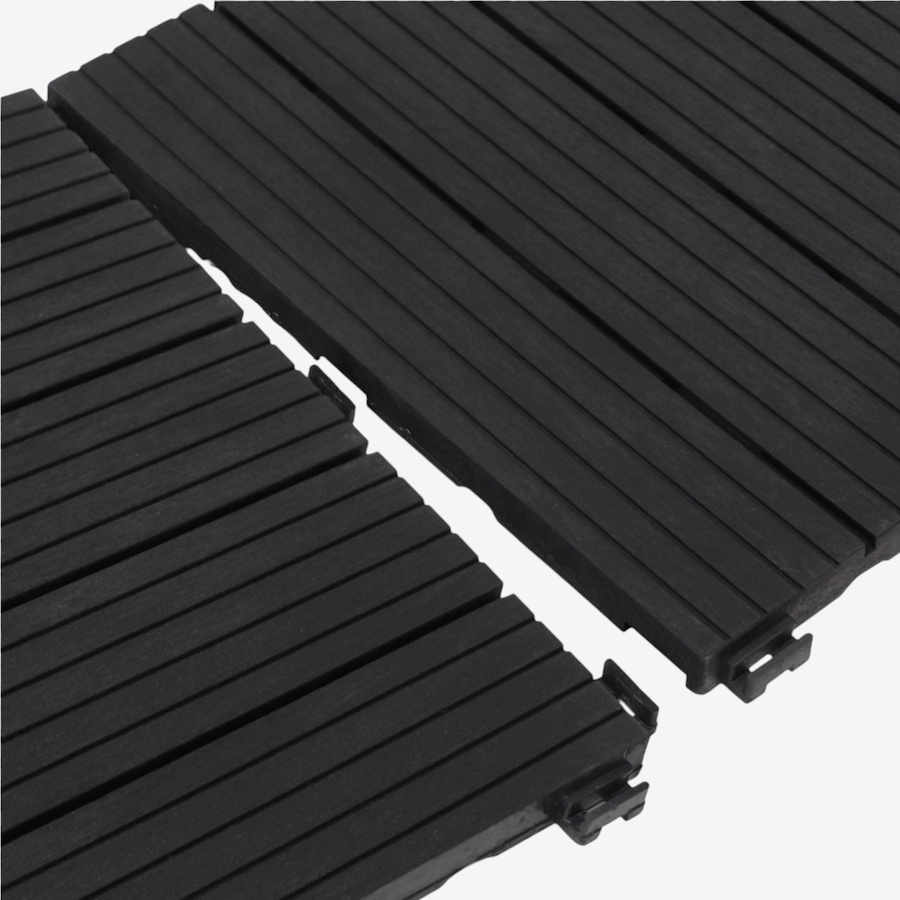 Image 739692_ALTMORE01.jpg, Product 739-692 / Price $79.99, Tierra Verde 12" x 12" Classic 1/2" Cosmo Deck Tiles (black, 24-pack) from Tierra Verde on TSC.ca's Home & Garden department