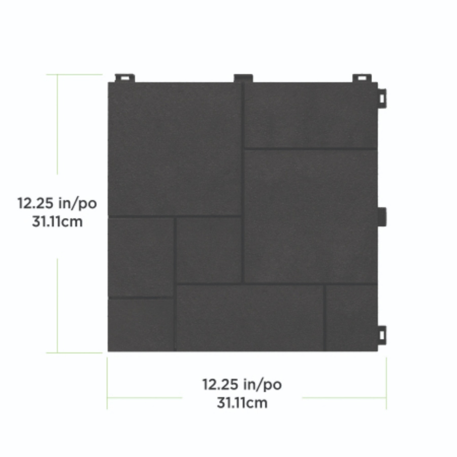 Image 739694_ALTMORE05.jpg, Product 739-694 / Price $49.99, Tierra Verde 12" x 12" Classic 1/2" Mosaic Deck Tiles (slate, 24-pack) from Tierra Verde on TSC.ca's Home & Garden department