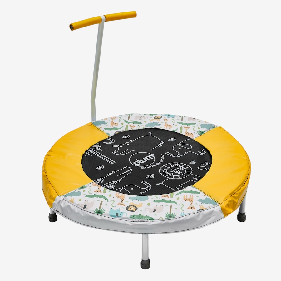 Image 739702.jpg, Product 739-702 / Price $89.99, Plum Jungle Bouncer Mini Trampoline for Kids with Motion-Activated Sounds, Soft-Grip Handle and Low-Height Safety Frame from Plum on TSC.ca's Home & Garden department