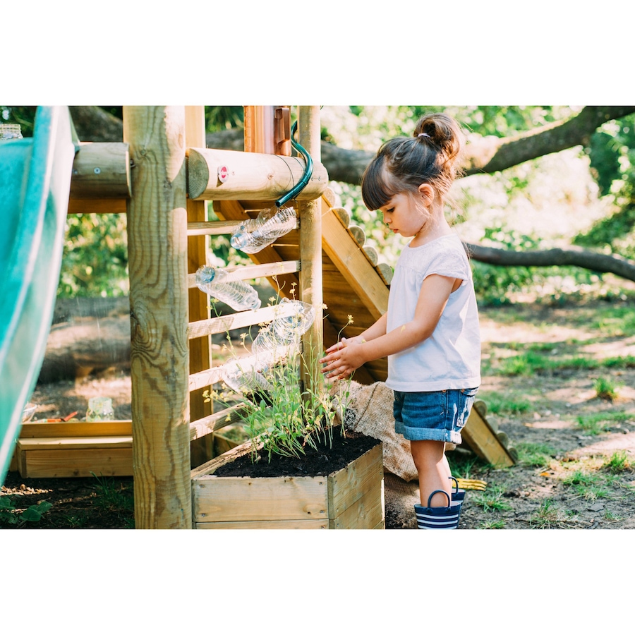 Image 739706_ALTMORE03.jpg, Product 739-706 / Price $1,199.99, Plum Discovery Woodland Treehouse with Easy-Clean Painting Screen, Built-In Planter and 8' Toddler Slide from Plum on TSC.ca's Home & Garden department