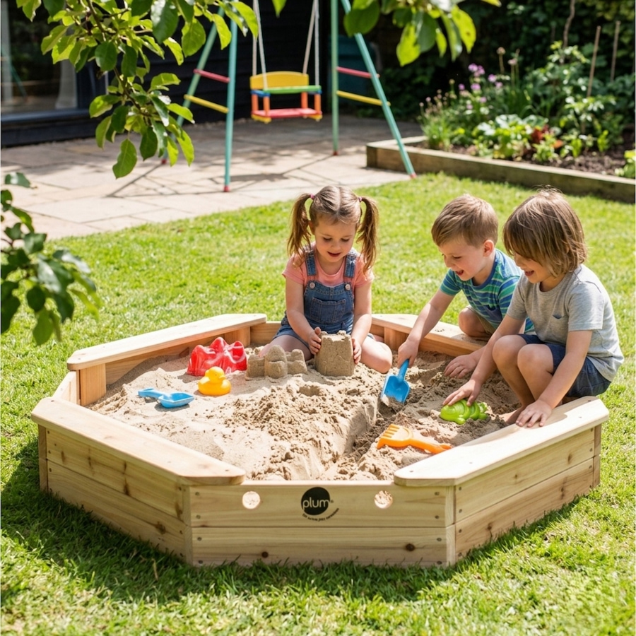 Image 739708_ALTMORE03.jpg, Product 739-708 / Price $79.99, Plum Treasure Beach Wooden Sandbox - Natural, Kids Outdoor Toys from Plum on TSC.ca's Home & Garden department