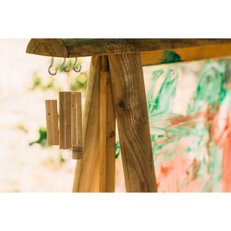 Image 739711_ALTMORE02.jpg, Product 739-711 / Price $319.99, Plum Discovery Wooden Easel with Bamboo Wind Chimes, Built-In Planter from Plum on TSC.ca's Home & Garden department