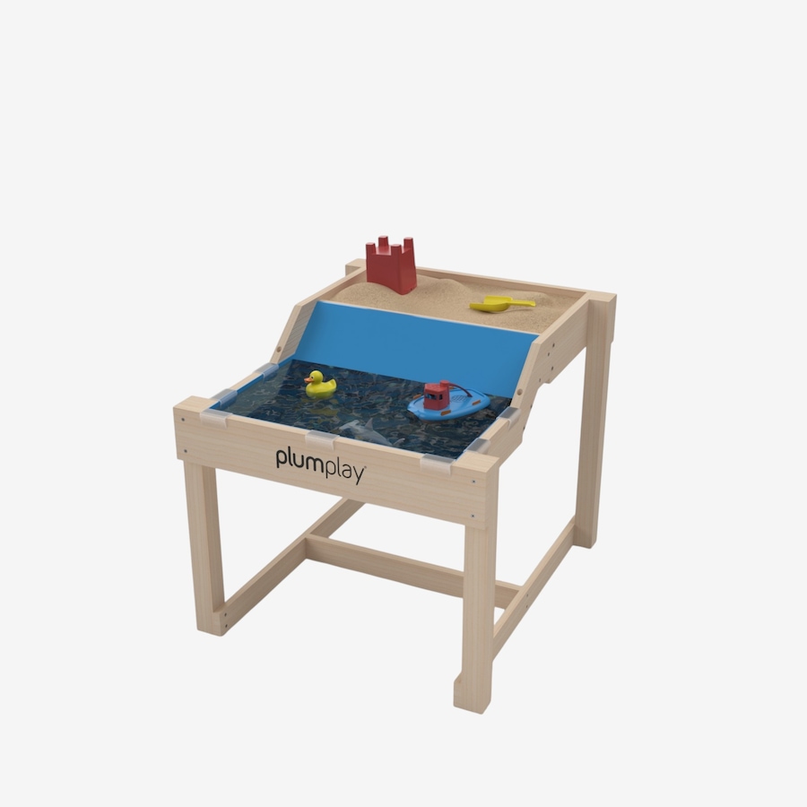 Image 739714.jpg, Product 739-714 / Price $74.99, Plum Sandy Cove Sand and Water Station Kids Water Table with Integrated Ramp, Water Liner Clips and Fitted Cover from Plum on TSC.ca's Home & Garden department