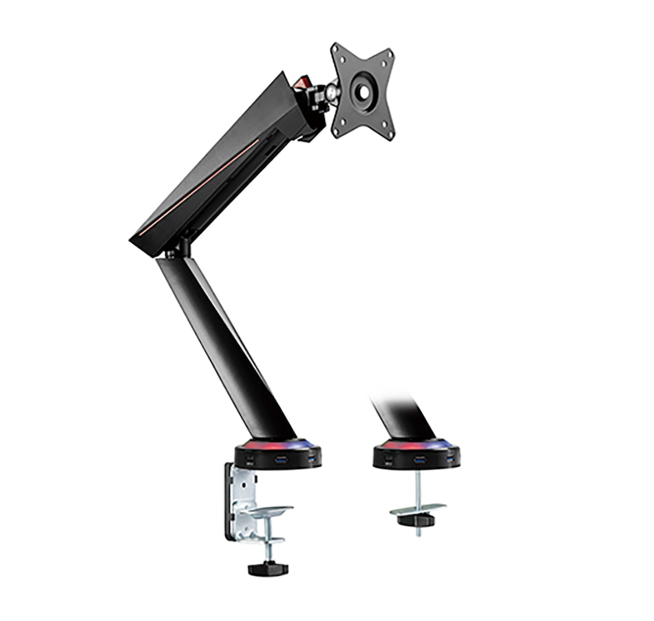 Image 739901.jpg, Product 739-901 / Price $159.99, TygerClaw 17" to 32" Monitor Arm with USB Desk Clam Mount from Tygerclaw on TSC.ca's Electronics department