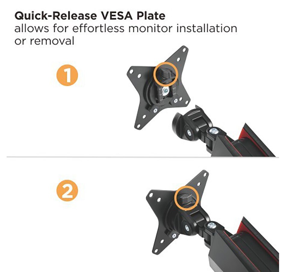 Image 739901_ALTMORE4.jpg, Product 739-901 / Price $159.99, TygerClaw 17" to 32" Monitor Arm with USB Desk Clam Mount from Tygerclaw on TSC.ca's Electronics department