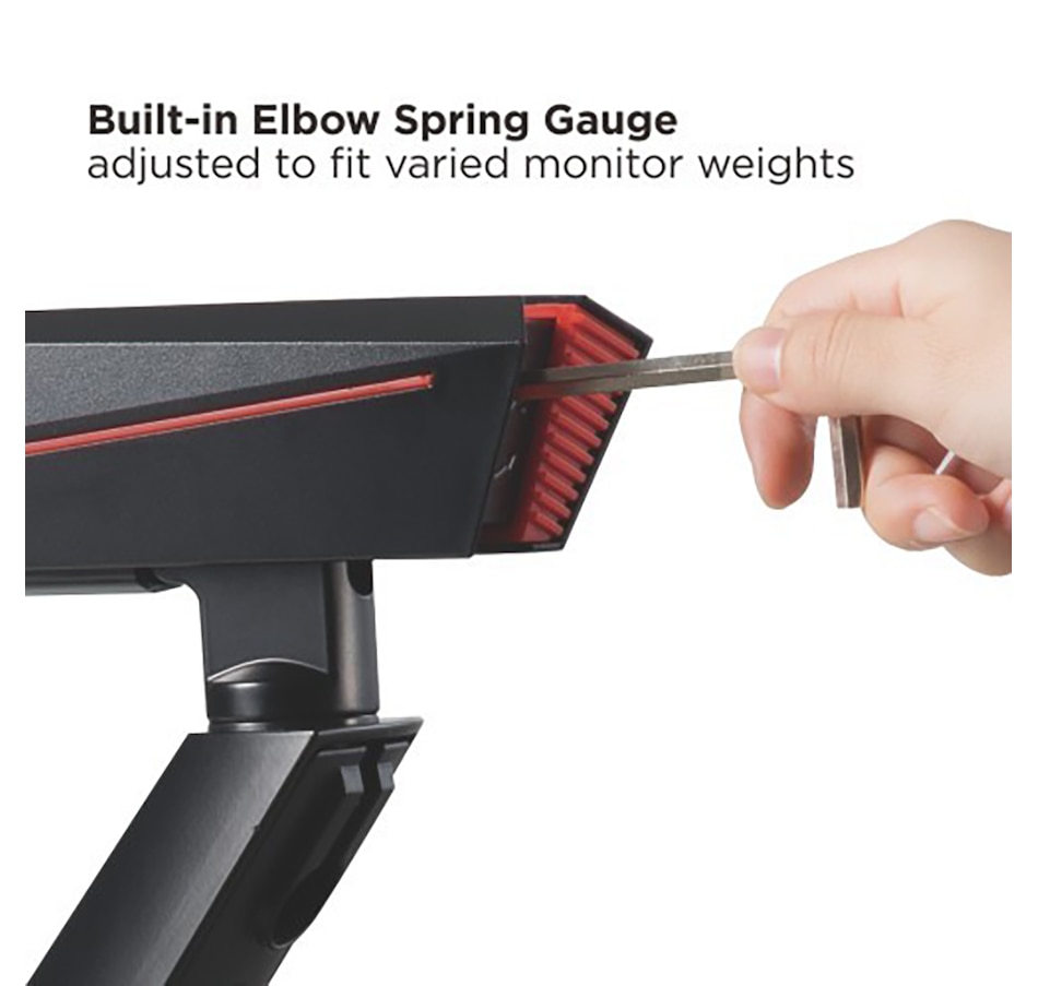 Image 739901_ALTMORE5.jpg, Product 739-901 / Price $159.99, TygerClaw 17" to 32" Monitor Arm with USB Desk Clam Mount from Tygerclaw on TSC.ca's Electronics department