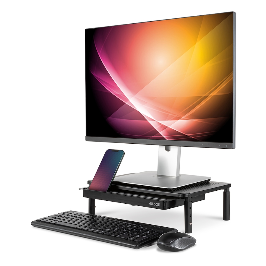Image 739906_ALTMORE4.jpg, Product 739-906 / Price $39.99, Allsop Metal Art Tri-Level Adjustable Height Monitor Stand from Allsop on TSC.ca's Electronics department