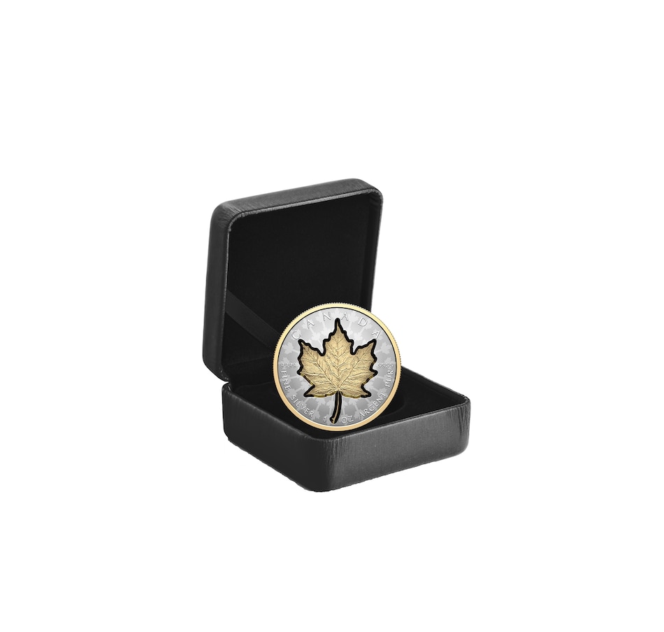 Image 739948_ALTMORE2.jpg, Product 739-948 / Price $229.95, 2024 $20 Super Incuse Silver Maple Leaf Coin, Selective Gold Plated from Royal Canadian Mint (RCM) on TSC.ca's Coins department