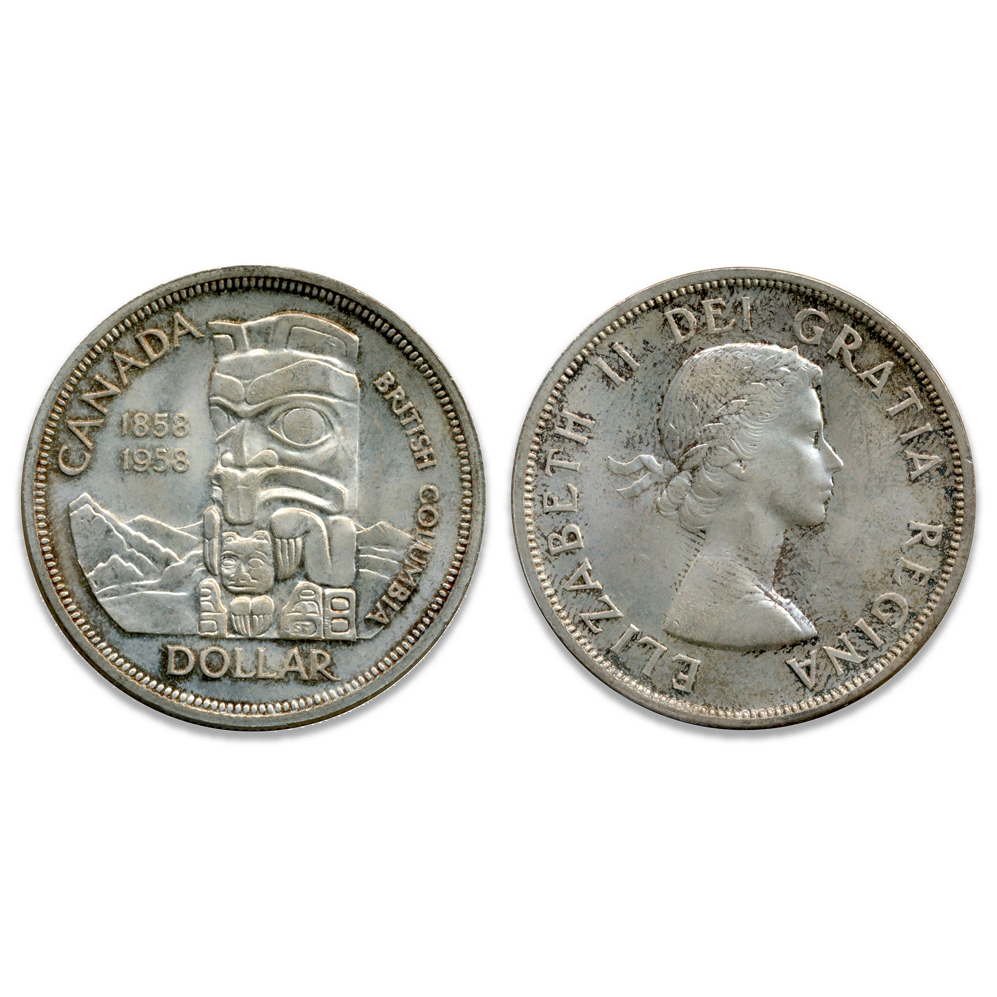 1958 Gem Uncirculated Silver Dollar ICCS Certified MS-65 - TSC.ca