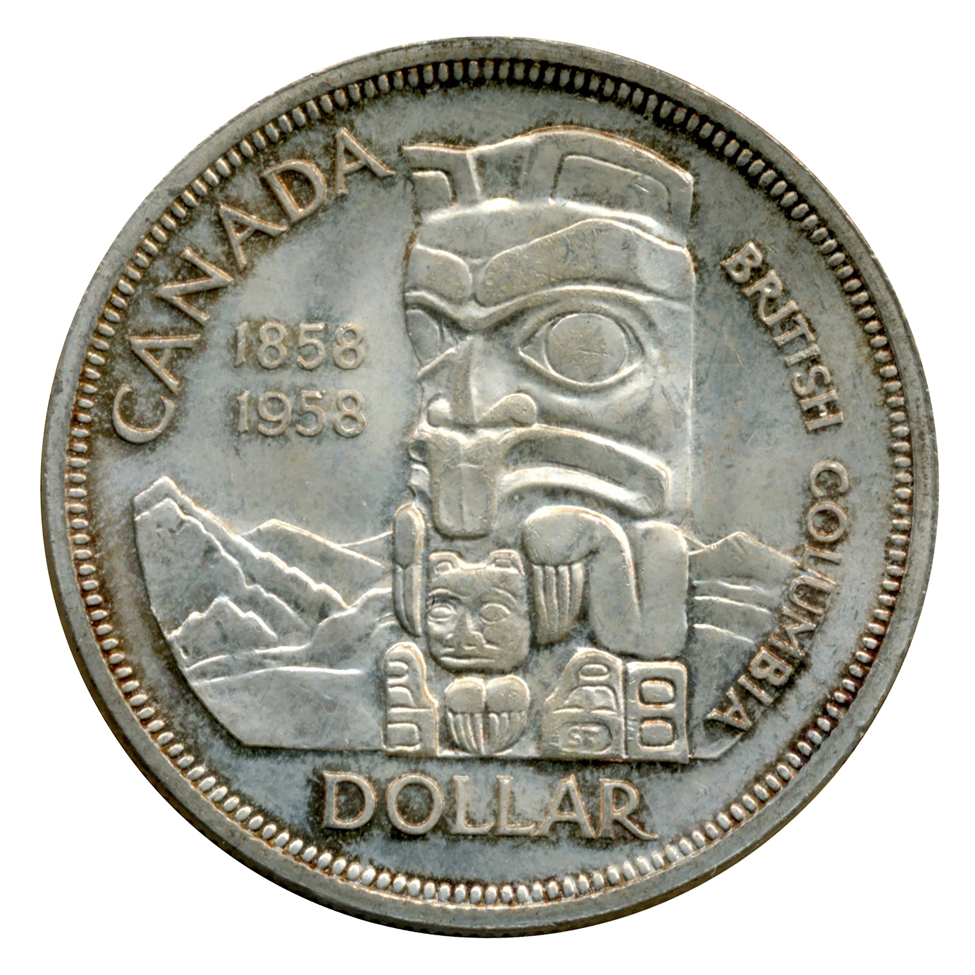 1958 Gem Uncirculated Silver Dollar ICCS Certified MS-65 - TSC.ca