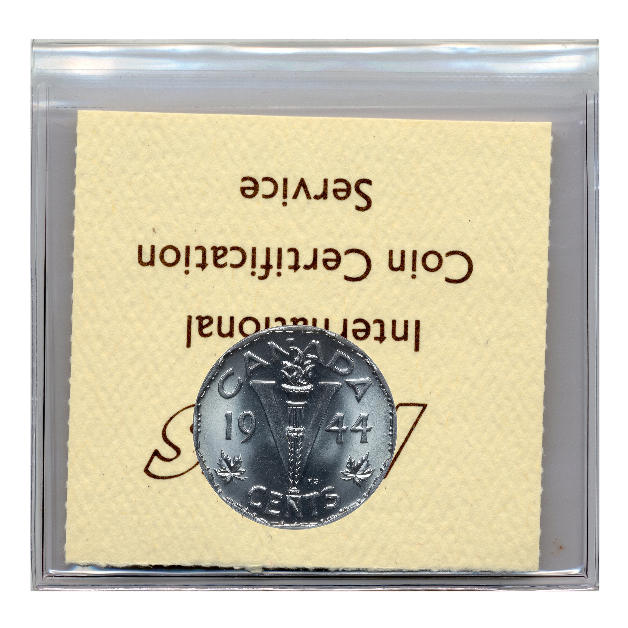 1944 Gem Uncirculated Victory War-Issue Nickel, ICCS Certified MS
