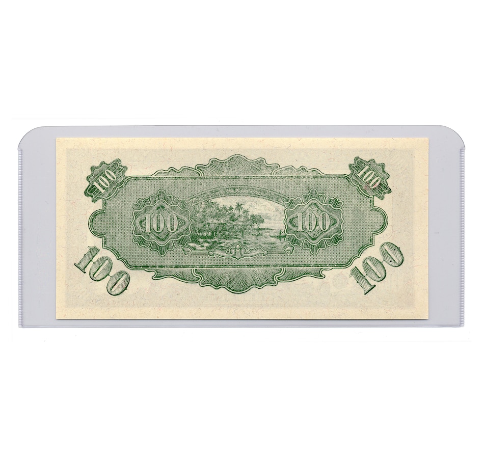 Image 739977_ALTMORE2.jpg, Product 739-977 / Price $139.95, 1945 $100 Japanese Government Malaya Issue, Gem Uncirculated from Canadian Coin & Currency on TSC.ca's Coins department