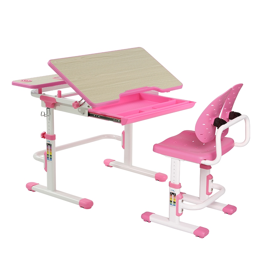 Image 739989.jpg, Product 739-989 / Price $399.99, TygerClaw Height-Adjustable Children's Desk with Storage (pink) from Tygerclaw on TSC.ca's Home & Garden department
