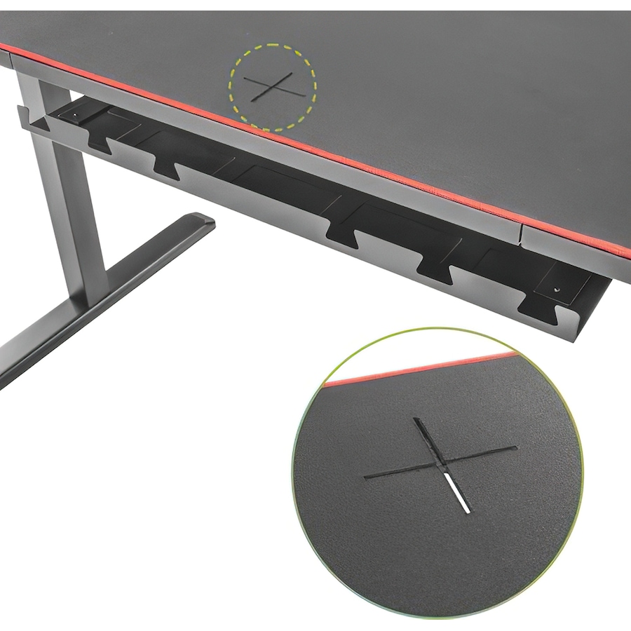 Image 739994_ALTMORE2.jpg, Product 739-994 / Price $529.99, TygerClaw Manual Height Adjustable Gaming Desk from Tygerclaw on TSC.ca's Toys & Hobbies department