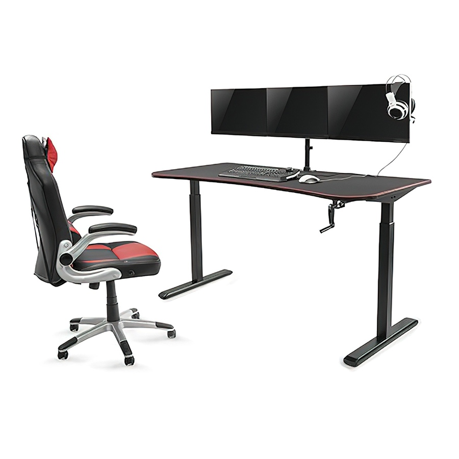 Image 739994_ALTMORE3.jpg, Product 739-994 / Price $529.99, TygerClaw Manual Height Adjustable Gaming Desk from Tygerclaw on TSC.ca's Toys & Hobbies department