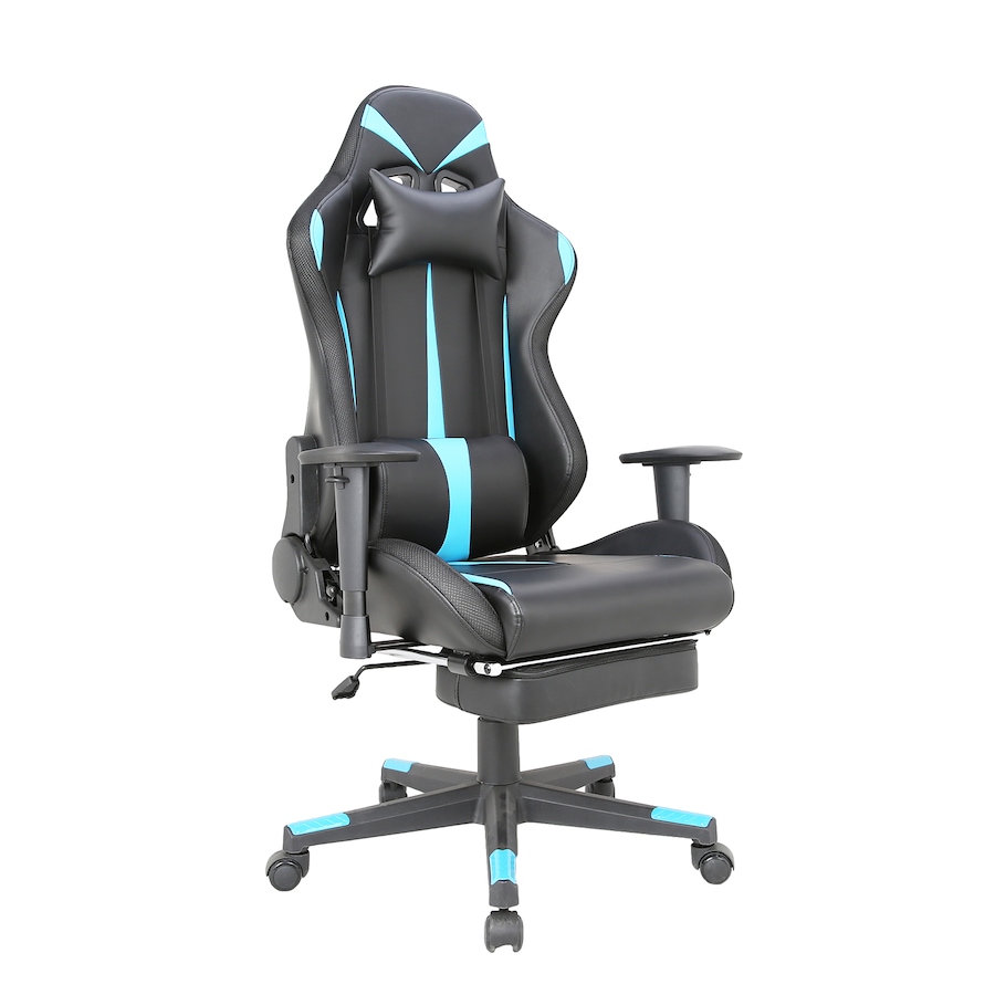 Image 742458.jpg, Product 742-458 / Price $499.99, TygerClaw Fabric Gaming Chair with Lumbar Pillow and Leg Rest from Tygerclaw on TSC.ca's Toys & Hobbies department