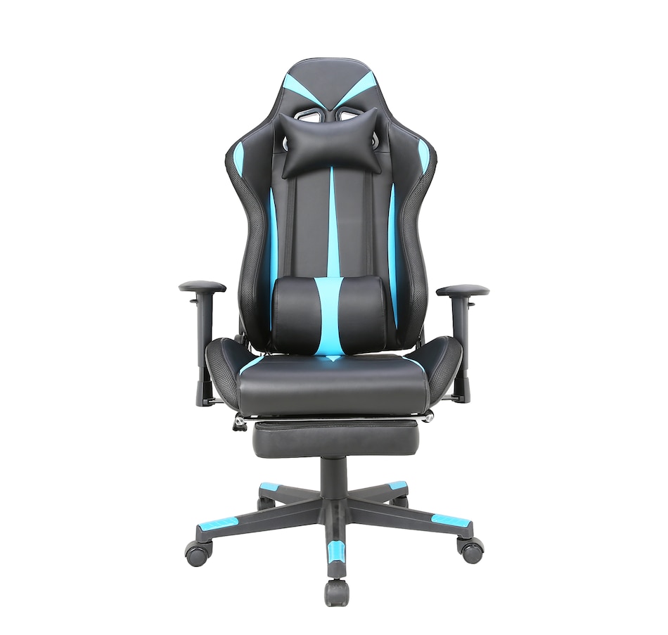 Image 742458_ALTMORE1.jpg, Product 742-458 / Price $424.99, TygerClaw Fabric Gaming Chair with Lumbar Pillow and Leg Rest from Tygerclaw on TSC.ca's Toys & Hobbies department