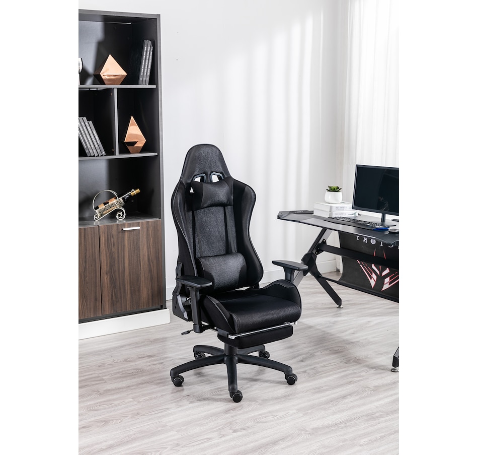 Image 742459_ALTMORE3.jpg, Product 742-459 / Price $424.99, TygerClaw Gaming Chair with Lumbar Pillow and Leg Rest from Tygerclaw on TSC.ca's Toys & Hobbies department