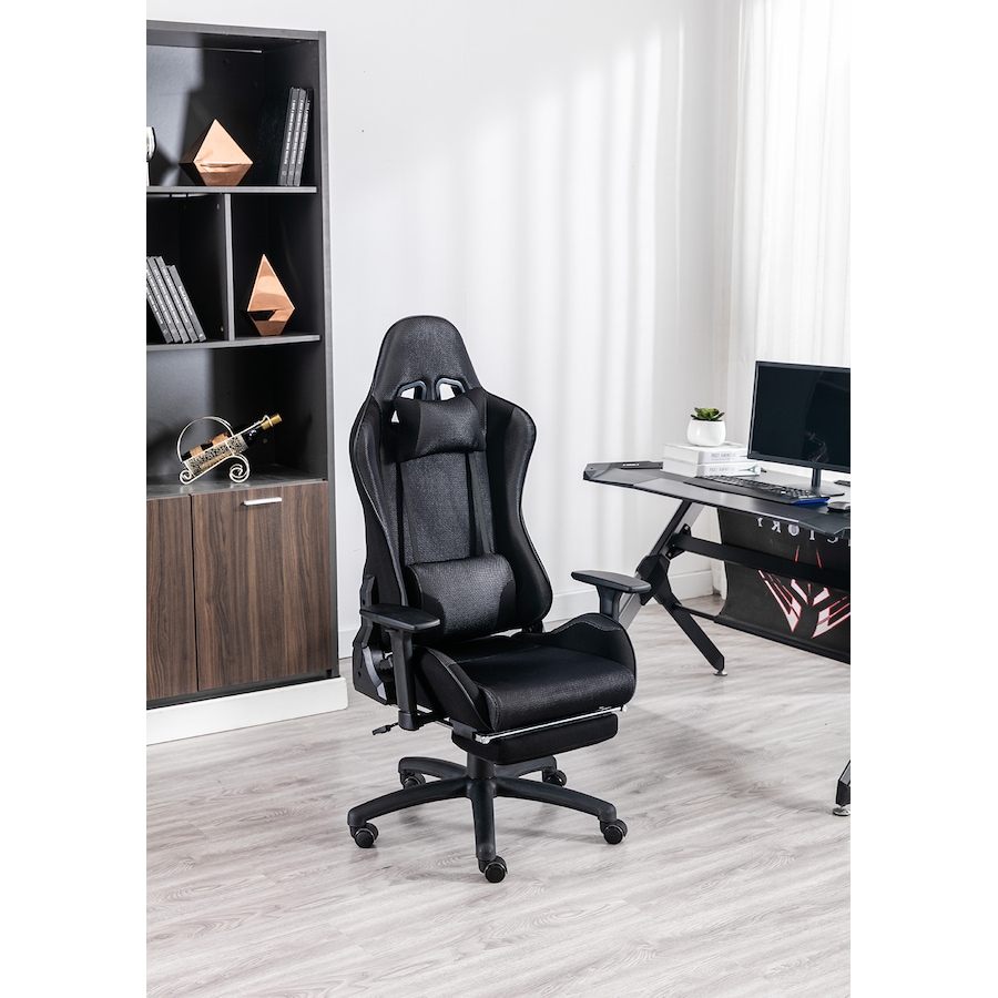 Image 742459_ALTMORE3.jpg, Product 742-459 / Price $499.99, TygerClaw Gaming Chair with Lumbar Pillow and Leg Rest from Tygerclaw on TSC.ca's Toys & Hobbies department