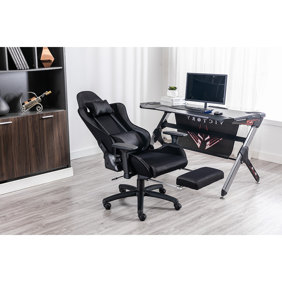 Image 742459_ALTMORE4.jpg, Product 742-459 / Price $499.99, TygerClaw Gaming Chair with Lumbar Pillow and Leg Rest from Tygerclaw on TSC.ca's Toys & Hobbies department