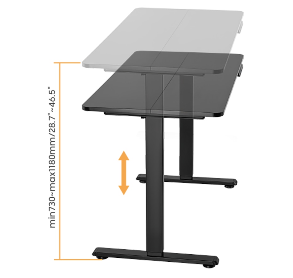 Image 742461_ALTMORE3.jpg, Product 742-461 / Price $297.99, TygerClaw 42" Two-Stage Column Sit Stand Desk (black) from Tygerclaw on TSC.ca's Home & Garden department