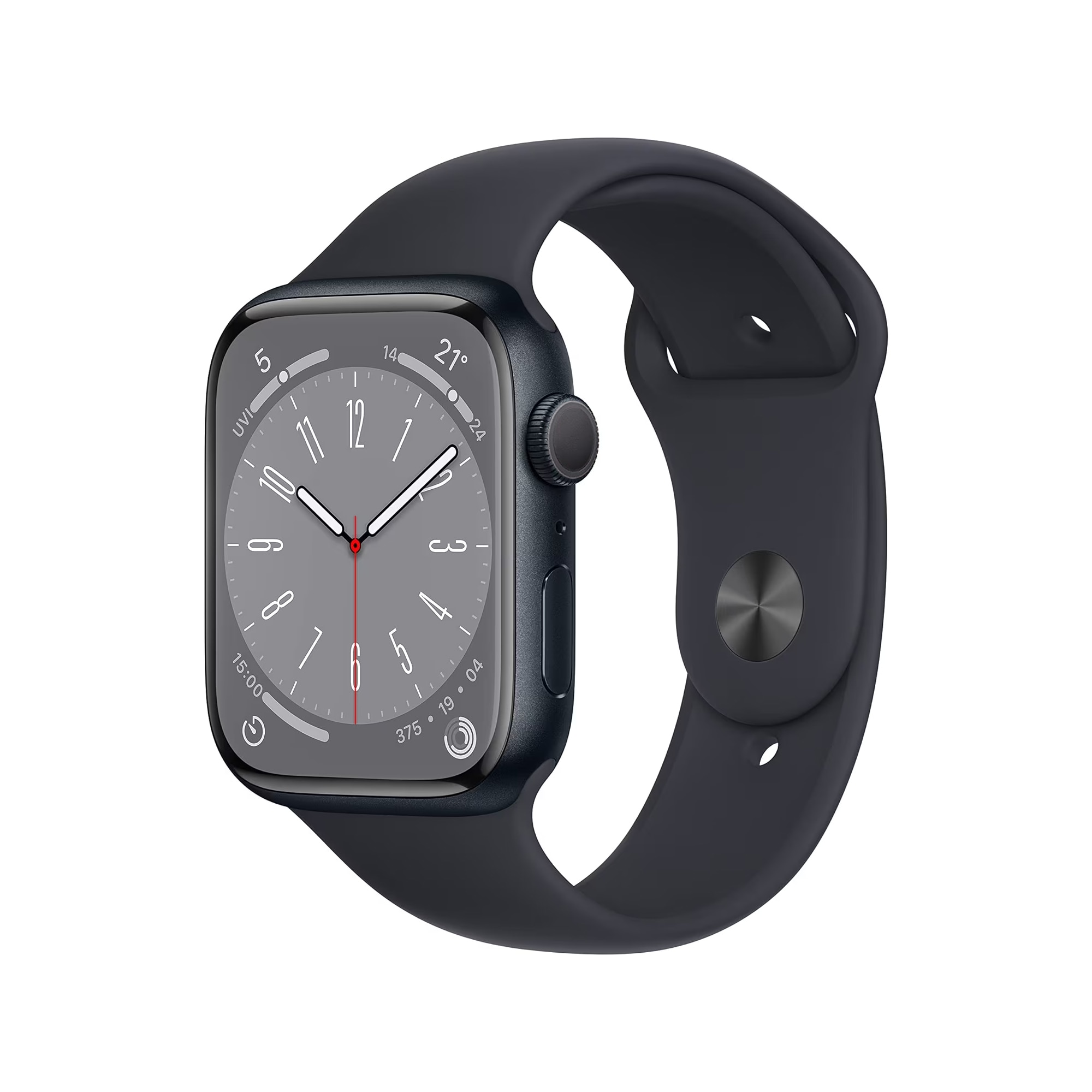 Apple Watch Series 8 (45 mm, black/black, Wi-Fi, refurbished)