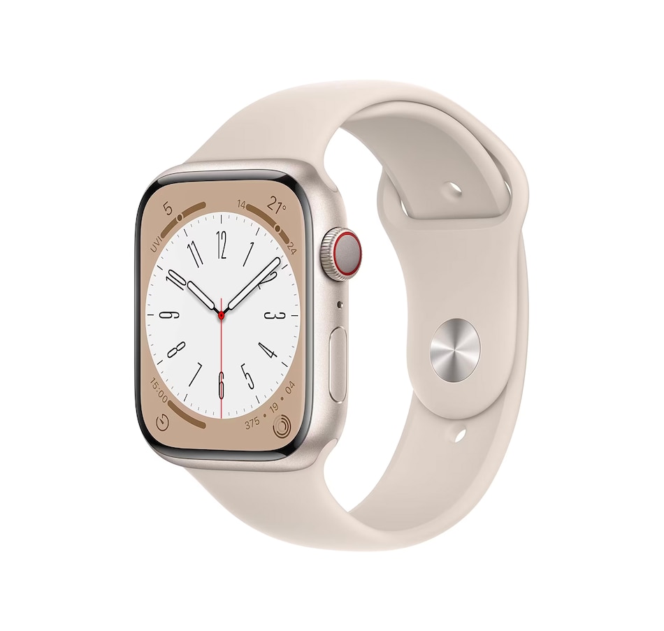 Image 742506.jpg, Product 742-506 / Price $459.99, Apple Watch Series 8 (45 mm, starlight/beige, 4G, refurbished) from Apple on TSC.ca's Electronics department