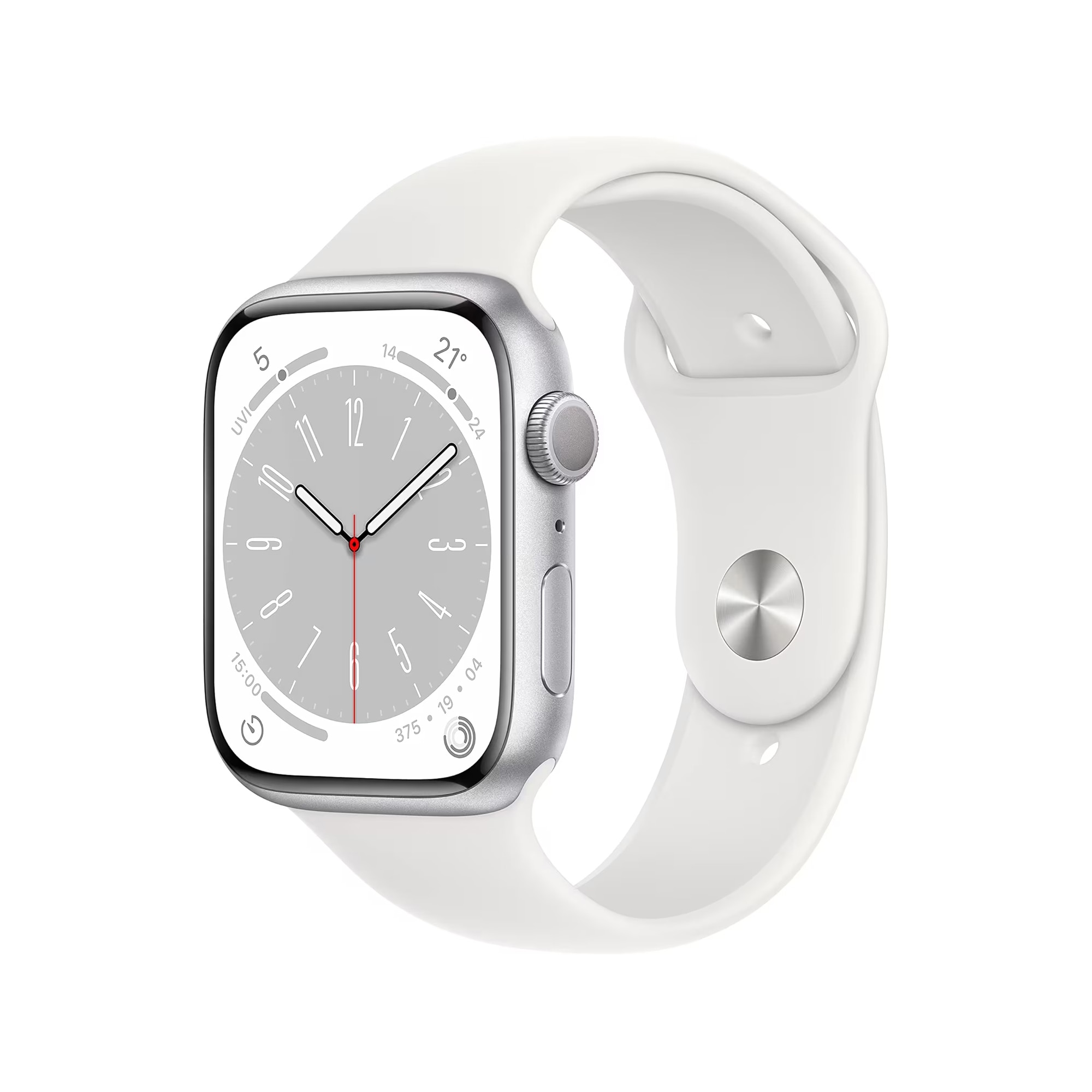 Apple Watch Series 8 (45 mm, silver/white, Wi-Fi, refurbished)