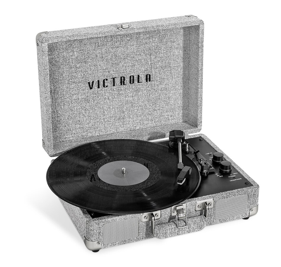 Image 742516_GRY.jpg, Product 742-516 / Price $99.99, Victrola Journey+ Signature Bluetooth Suitcase Record Player from Victrola on TSC.ca's Electronics department