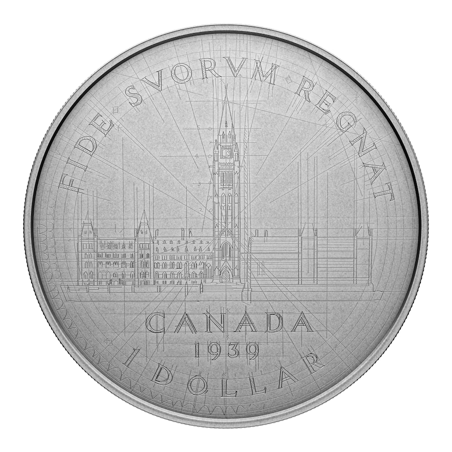 Image 742568_ALTMORE1.jpg, Product 742-568 / Price $999.95, 2024 Five-Ounce Fine Silver 1939 Silver Dollar Sketch Design with Exclusive Bonus Original 1939 Silver Dollar from Royal Canadian Mint (RCM) on TSC.ca's Coins department