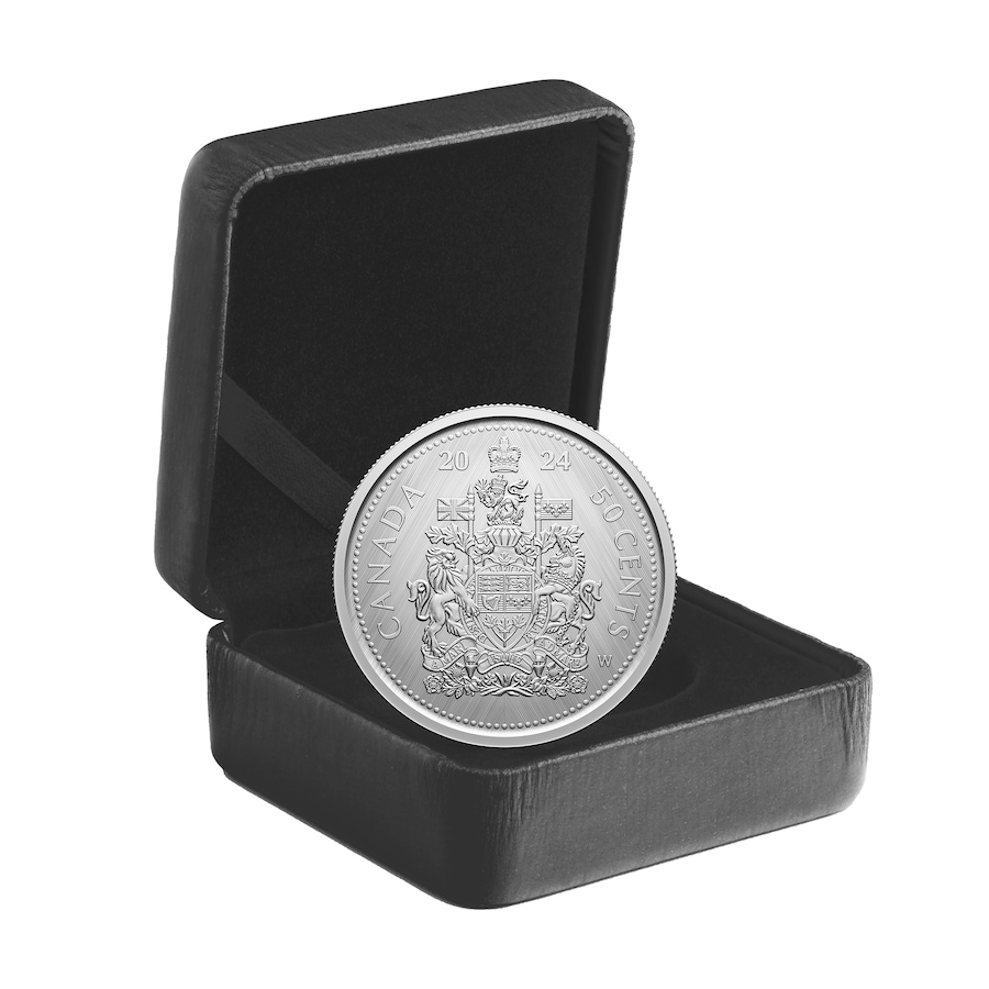 Image 742571_ALTMORE4.jpg, Product 742-571 / Price $199.95, 2024 Fine Silver Half Dollar Coin with W Mint Mark and Two Exclusive Bonus Coins from Royal Canadian Mint (RCM) on TSC.ca's Coins department