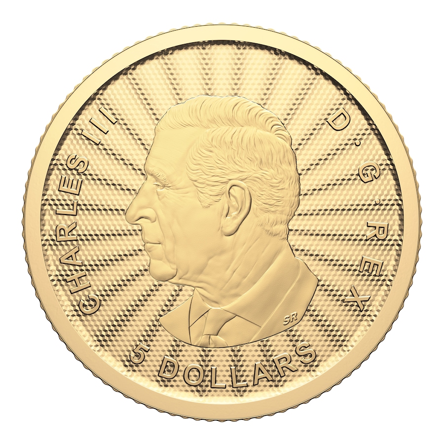 Image 742572_ALTMORE1.jpg, Product 742-572 / Price $459.95, 2024 One-Tenth-Ounce $5 Pure Gold Coin: Majestic Polar Bears from Royal Canadian Mint (RCM) on TSC.ca's Coins department