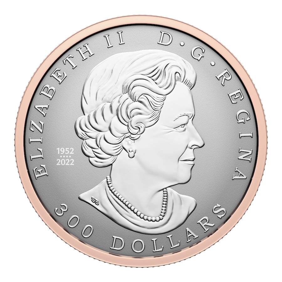 Image 742574_ALTMORE2.jpg, Product 742-574 / Price $3,099.95, 2024 $300 Maple Leaf Forever Pure Platinum Coin from Royal Canadian Mint (RCM) on TSC.ca's Coins department