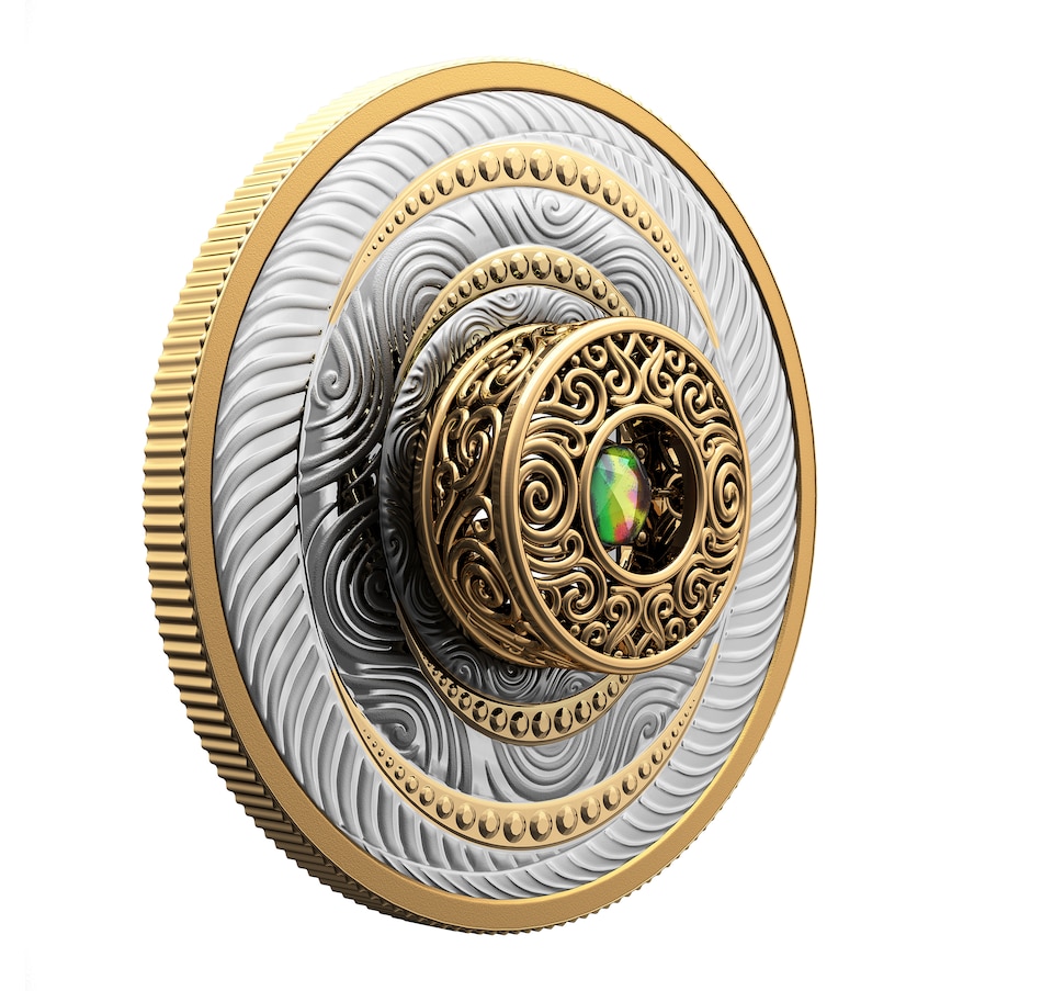 Image 742575_ALTMORE2.jpg, Product 742-575 / Price $799.95, 2024 $20 Dancing Ammolite Fine Silver Coin from Royal Canadian Mint (RCM) on TSC.ca's Coins department