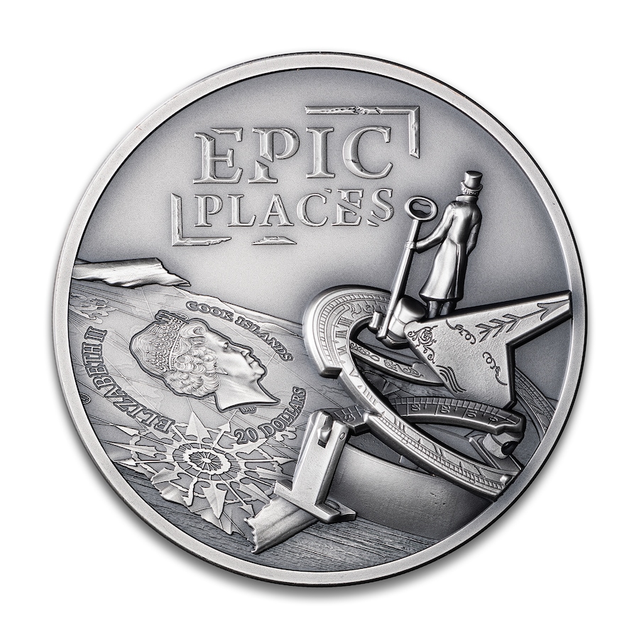 Image 742577_ALTMORE1.jpg, Product 742-577 / Price $599.95, The Legend of El Dorado, The Mythical City of Gold – 2022 $20 Cook Islands Three-Ounce Fine Silver Coin from Canadian Coin & Currency on TSC.ca's Coins department