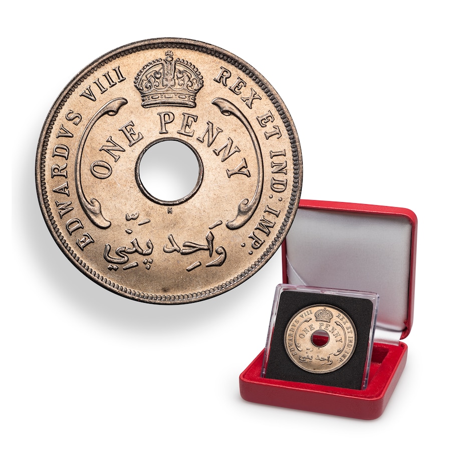 Image 742580.jpg, Product 742-580 / Price $129.95, Gem Uncirculated 1936 King Edward VIII Coin British West Africa Penny from Canadian Coin & Currency on TSC.ca's Coins department