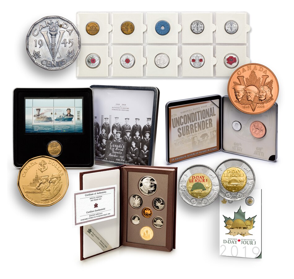 Image 742582.jpg, Product 742-582 / Price $189.95, War Memorial Royal Canadian Mint Collection from Royal Canadian Mint (RCM) on TSC.ca's Coins department
